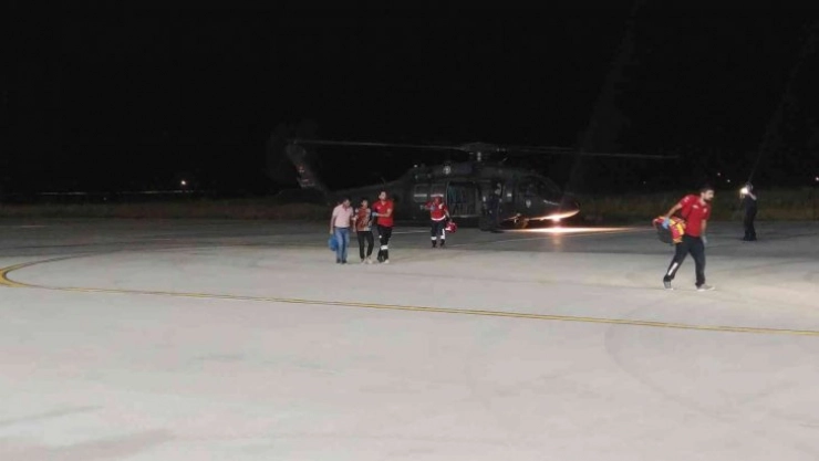 Polis helikopteri 15 yaşındaki genç için gece havalandı