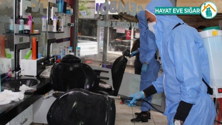 berberler dezenfekte edildi, açılmayı bekliyor