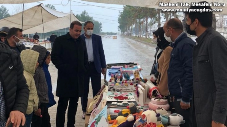 Samsat'ta semt pazarı kuruldu