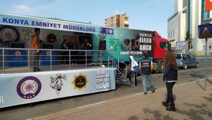 Şanlıurfa'da narkotik eğitim tırı kuruldu