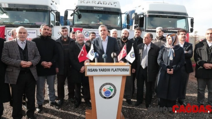 Şanlıurfa'dan Suriye'ye 3 tır yardım gönderildi