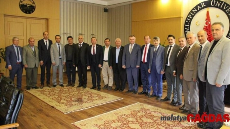 Şaphane heyetinden Rektör Uysal'a ziyaret