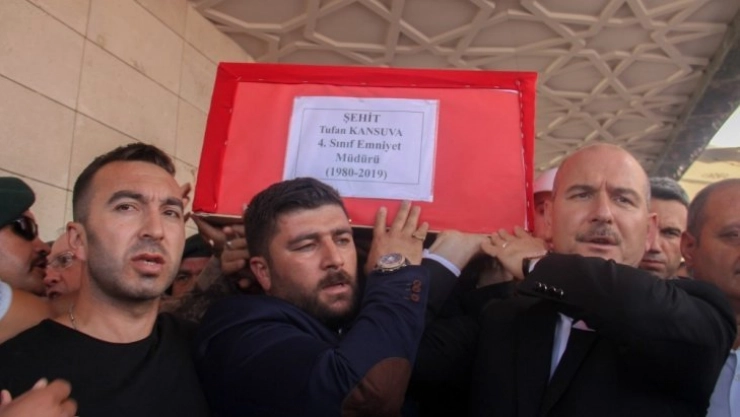 Şehit Özel Harekat Şube Müdürü Kansuva son yolcuğuna uğurlandı