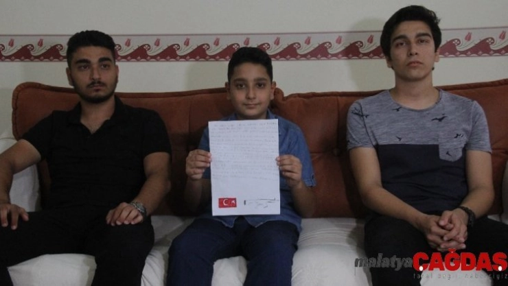 Şehit polis çocuklarından asker ve polise mektup