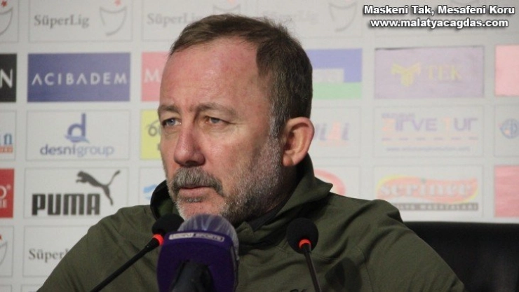 Sergen Yalçın Bugün için 3 puan almak çok değerliydi