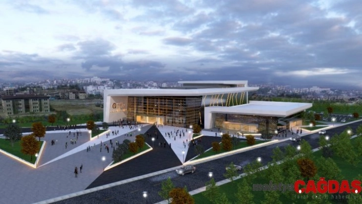 Serik Kültür Merkezi'nde inşaat sürüyor