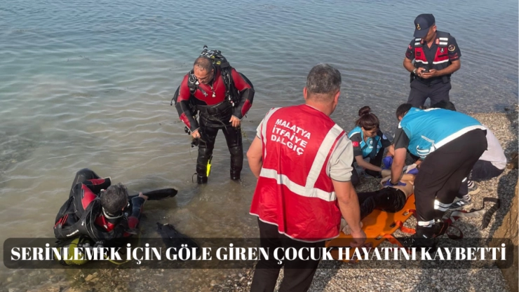 Serinlemek için göle giren çocuk hayatını kaybetti