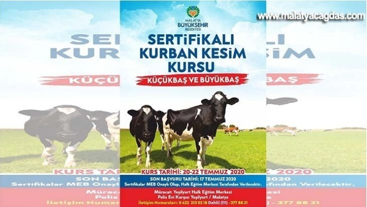 Sertifikalı kurban kesim kursu düzenleyecek