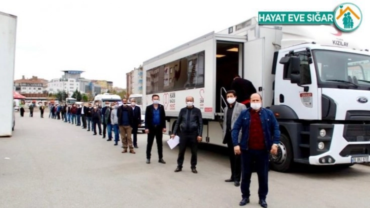 Sincanlı şoför esnafından kan bağışı