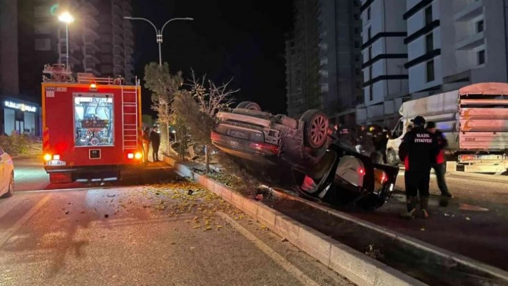 Sürücü direksiyon hakimiyetini kaybetti, araç takla attı: 1 yaralı