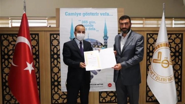 Teşekkür belgesi ile onurlandırıldılar