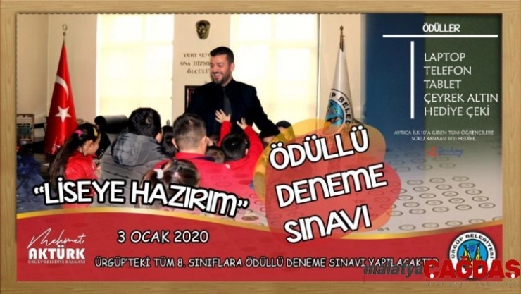 Ürgüp Belediyesinden 'Liseye Hazırım' ödüllü deneme sınavı