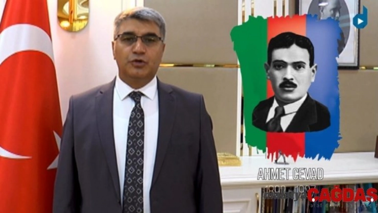 Vali Gürel, Azerbaycan için şiir okudu