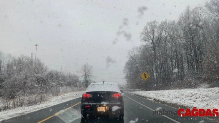 Washington'a mevsimin ilk karı yağdı