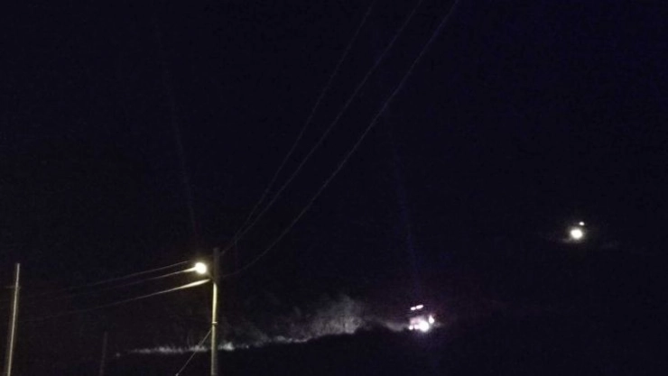 Yayladağı'nda otluk alanda çıkan yangın kontrol altına alındı