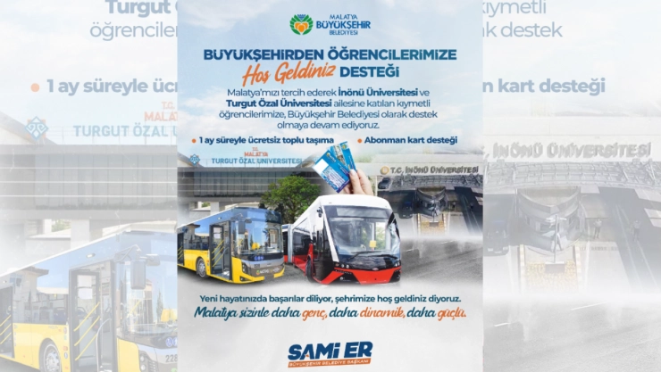 Yeni Öğrencilere ''Hoş Geldiniz'' Kartı ve Ücretsiz Ulaşım