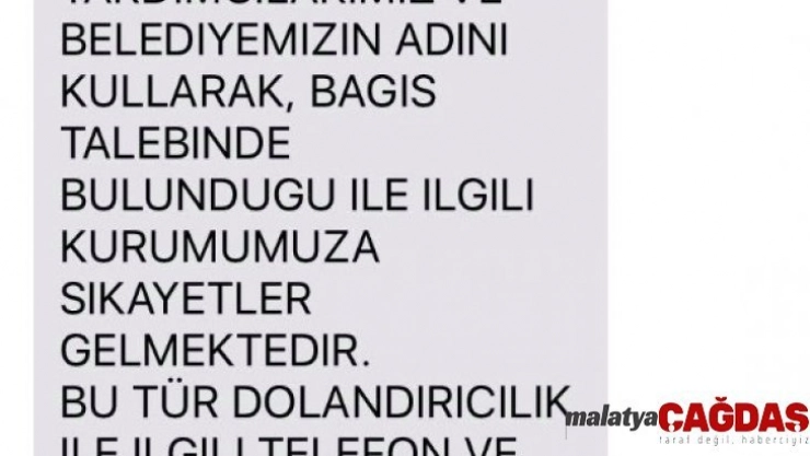 Yıldırım Belediyesi'nden dolandırıcılık uyarısı