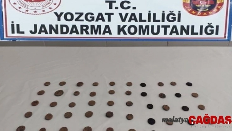 Yozgat'ta 50 adet sikke ele geçirildi