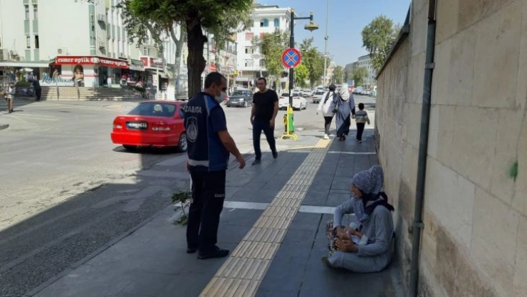 Zabıta ve polisten dilenci operasyonu