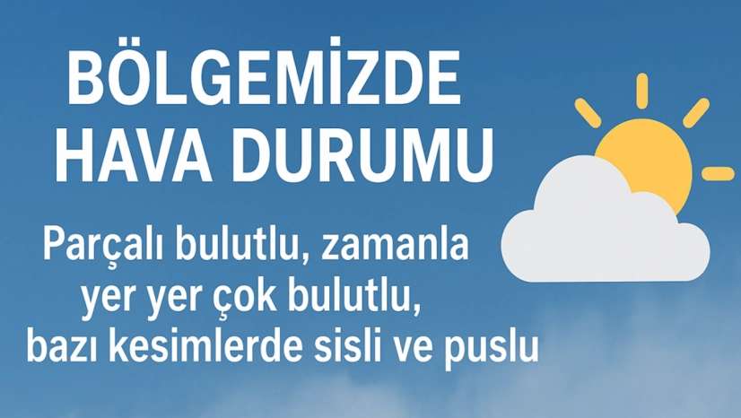 Bölgemizde Hava Durumu: Parçalı Bulutlu ve Yer Yer Sisli
