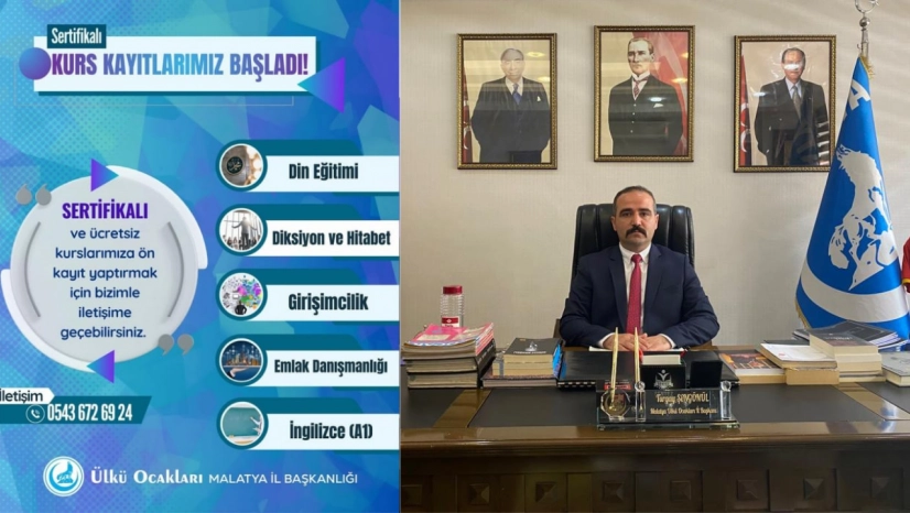 Ülkü Ocakları Malatya'dan Beş Branşta Eğitim Atağı