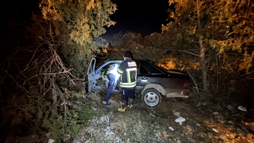 Ağaçlara çarpan otomobildeki 4 kişi yaralandı