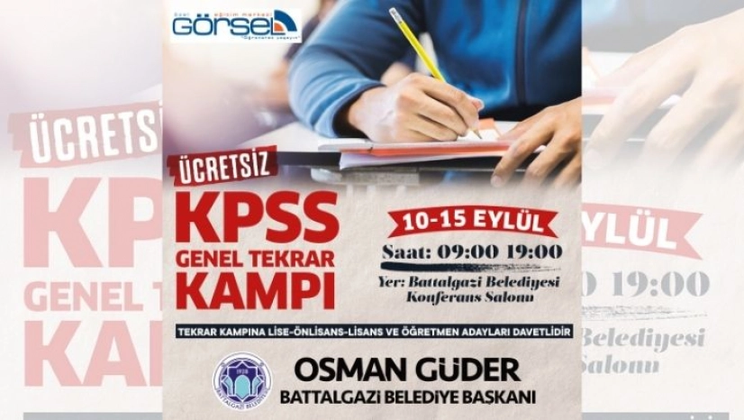 Battalgazi Belediyesi KPPS Kampı