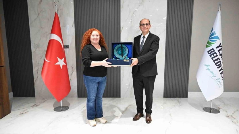 Kısa film yarışması konukları, Başkan Geçit ile bir araya geldi