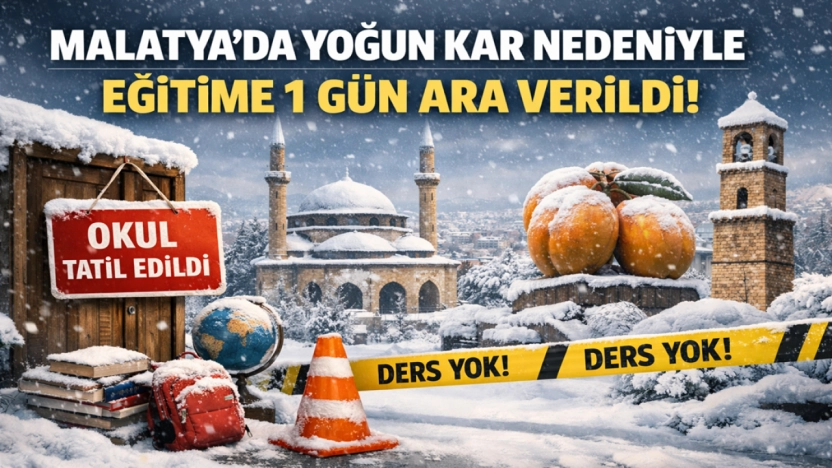 Yoğun Kar Yağışı Nedeniyle 12 Ocak'ta Eğitime Ara ve Trafik Tedbirleri