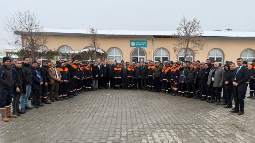 Başkan Geçit'ten sahada görev yapan personellere moral ziyareti