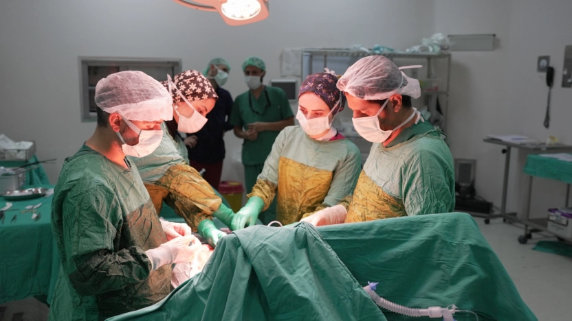 Bir hastanın böbreğinden 2 kilo 200 gram tümör çıkarıldı