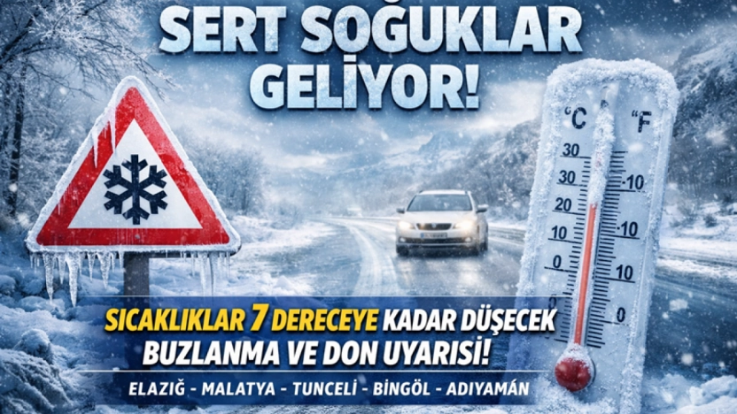 Bölge Genelinde Soğuk Hava Alarmı: Sıcaklıklar 7 Dereceye Kadar Düşecek