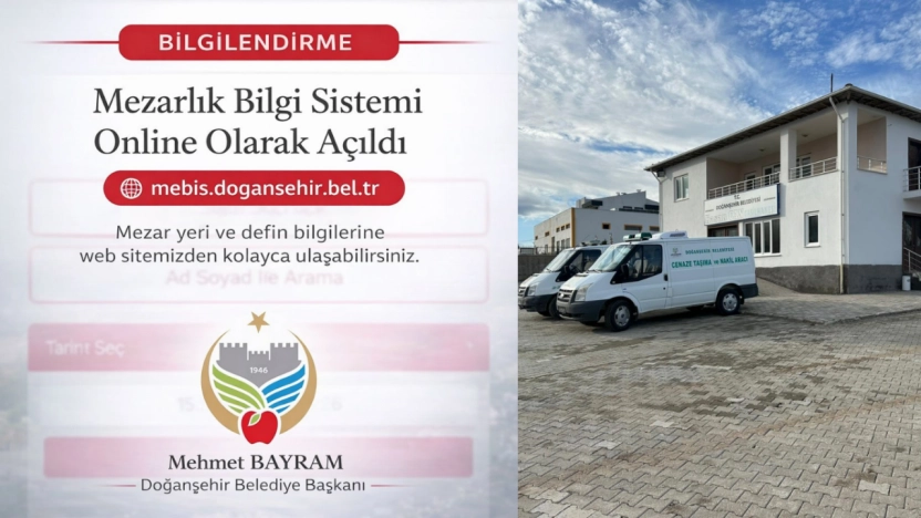 Doğanşehir'de mezarlık bilgi sistemi faaliyete alındı