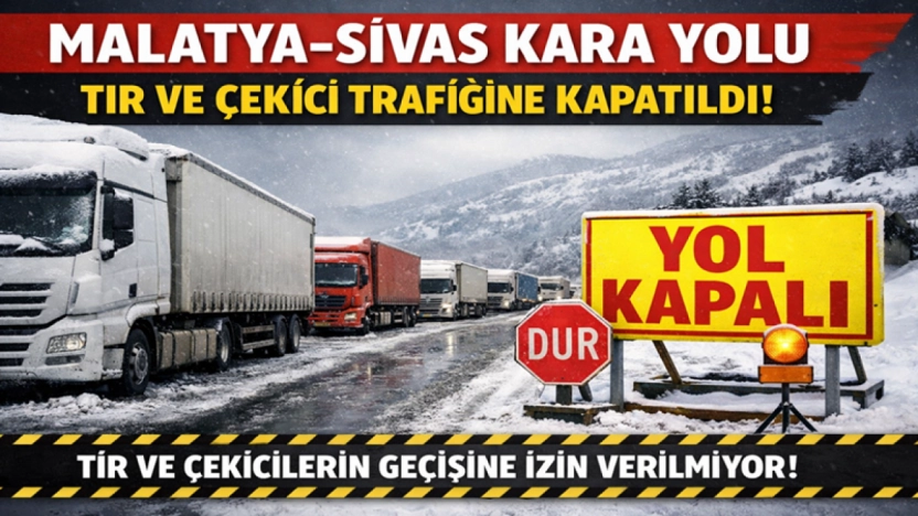 Kar ve Tipi Ulaşımı Vurdu: Malatya-Sivas Yolunda Kısıtlama