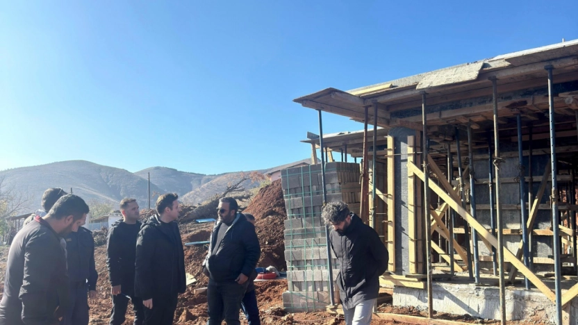 Kaymakam Tunahan Nas, çalışmaları yerinde inceledi