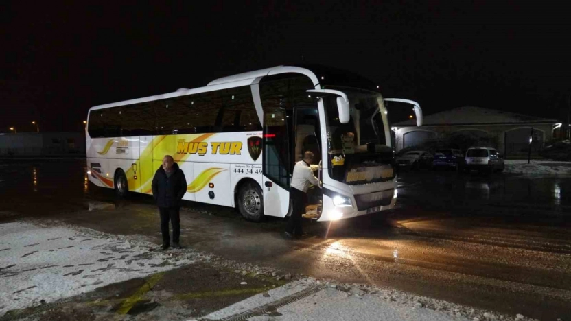 Malatya'da kar yağış nedeniyle otobüs seferleri durduruldu