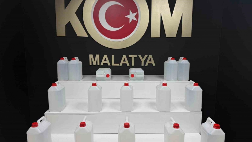 Malatya'da sahte alkol operasyonu