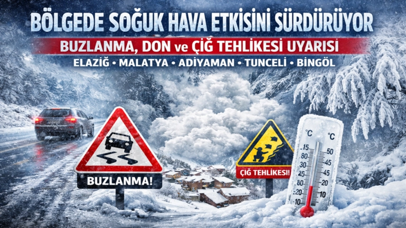 Soğuk Hava Etkisini Sürdürüyor: Buzlanma, Don ve Çığ Tehlikesi Uyarısı