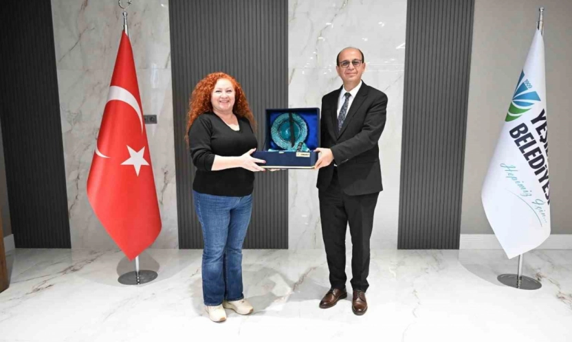 Kısa film yarışması konukları, Başkan Geçit ile bir araya geldi