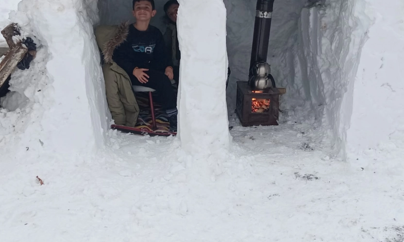 Babadan Çocuklarına Unutulmaz Kış Sürprizi