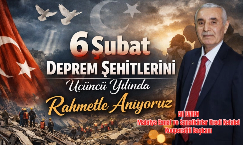 Başkan Evren, 6 şubat depremzedelerini unutmadı: 'Acılar hala taze'