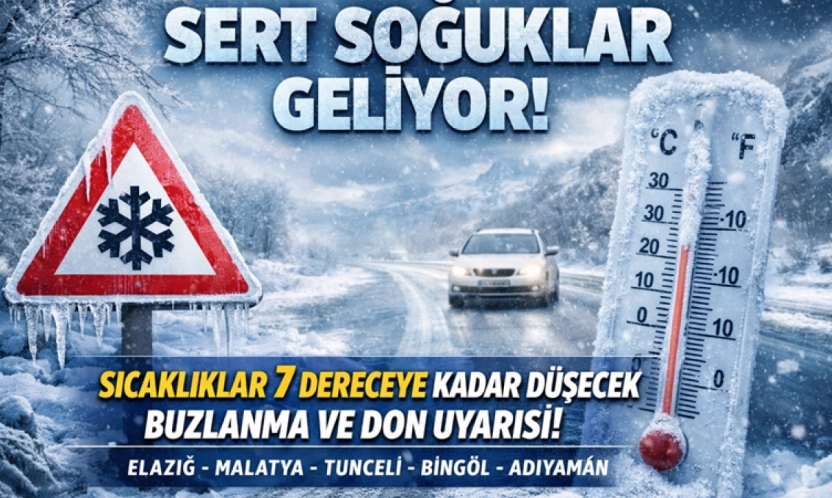 Bölge Genelinde Soğuk Hava Alarmı: Sıcaklıklar 7 Dereceye Kadar Düşecek