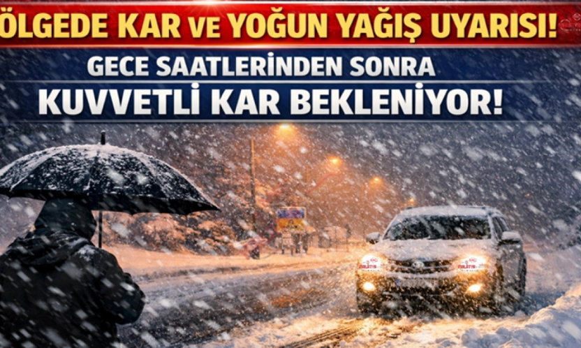Bölgede Kar Yağışı Uyarısı