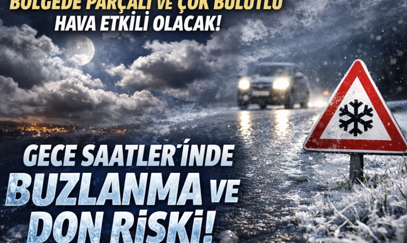 Bölgede Parçalı ve Çok Bulutlu Hava Etkili Olacak