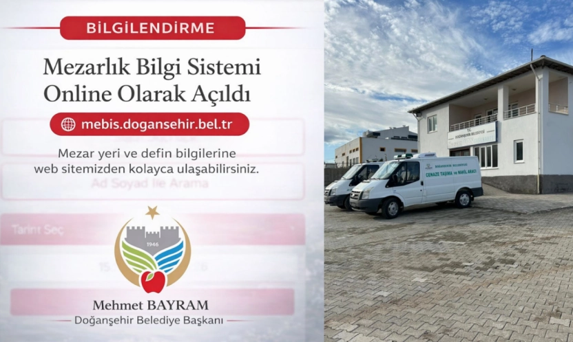 Doğanşehir'de mezarlık bilgi sistemi faaliyete alındı