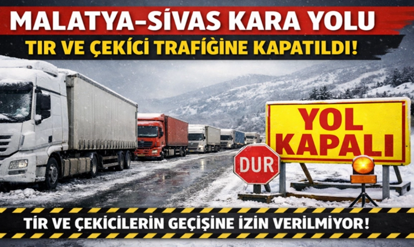 Kar ve Tipi Ulaşımı Vurdu: Malatya-Sivas Yolunda Kısıtlama