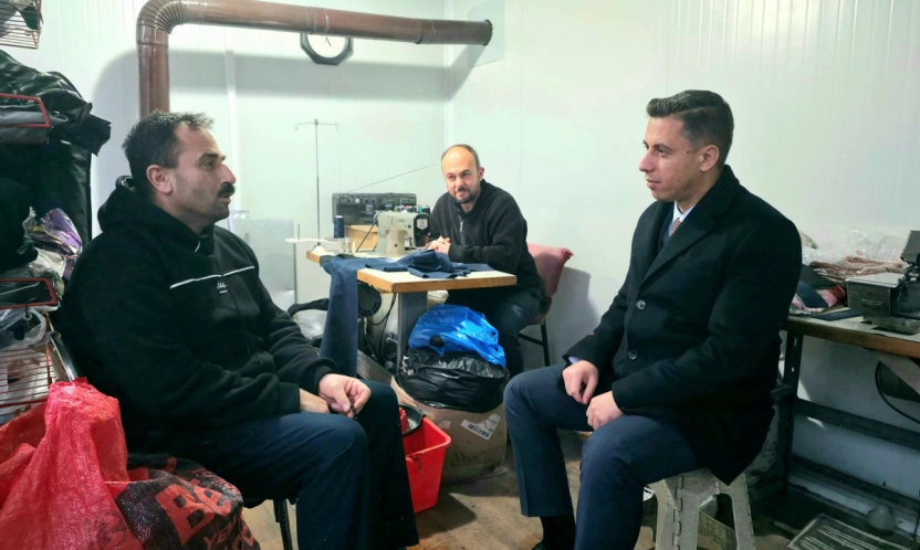 Kaymakam Şeref Gülyer'den Konteyner Çarşısına Ziyaret