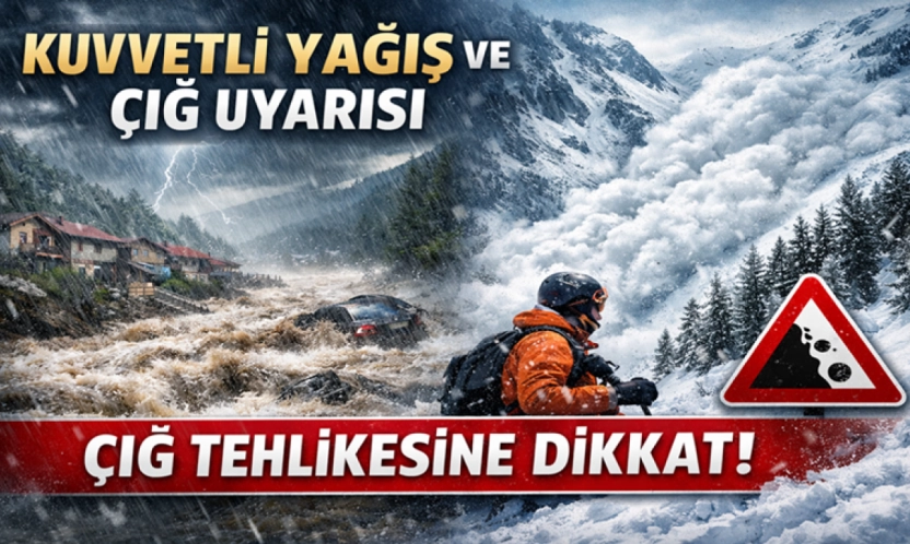Kuvvetli Yağış ve Çığ Uyarısı