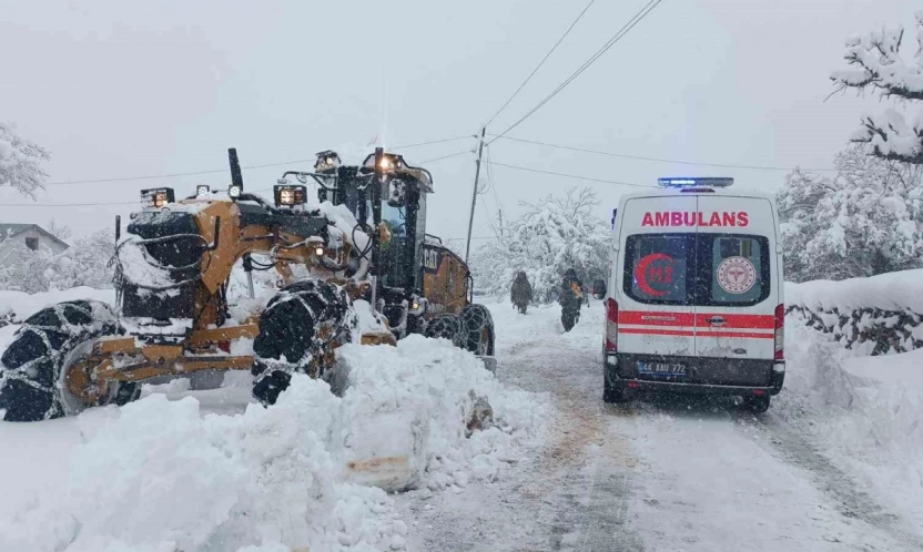 Malatya'da 136 kırsal mahalle yolu kapalı