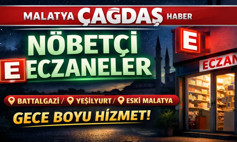 Malatya'da 4 Ocak 2026 Pazar Günü Nöbetçi Eczaneler